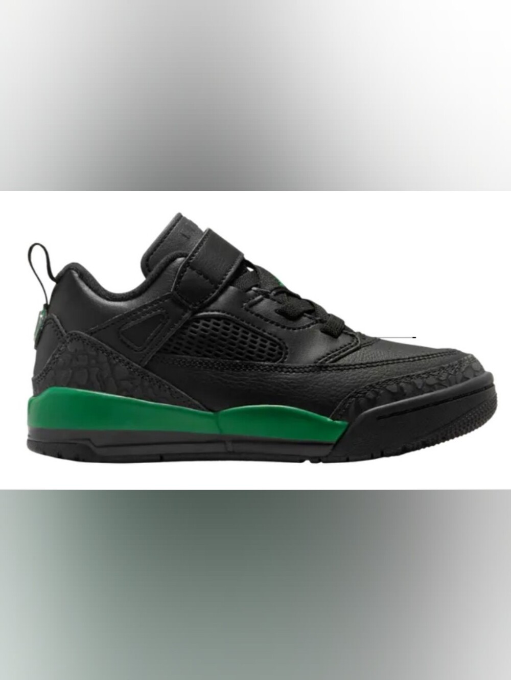 Air Jordan Spizike Low PS 'Black Pine Green' Sneakers Size 10.5C Used Exc